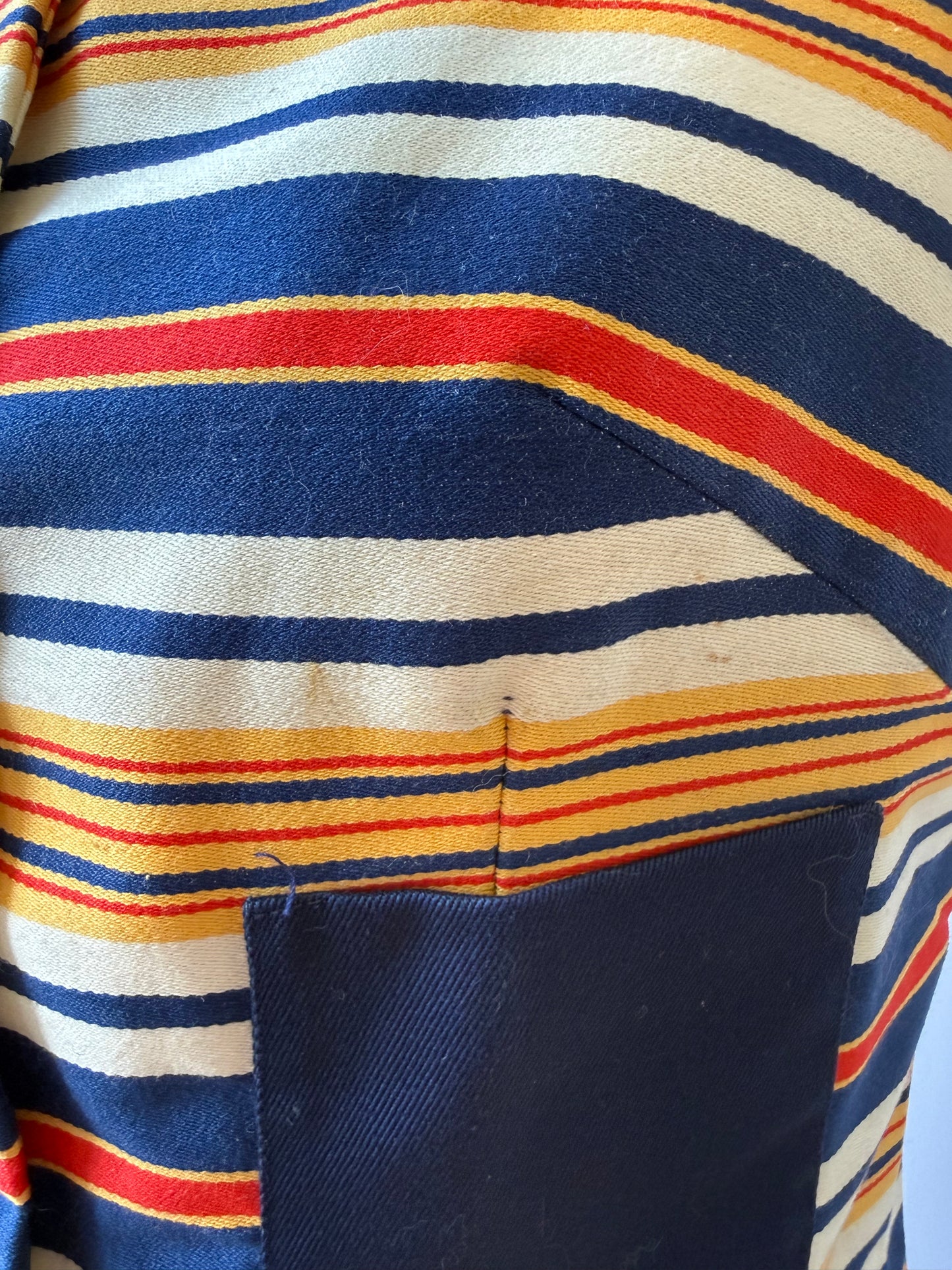 60s Ladybug Striped Romper