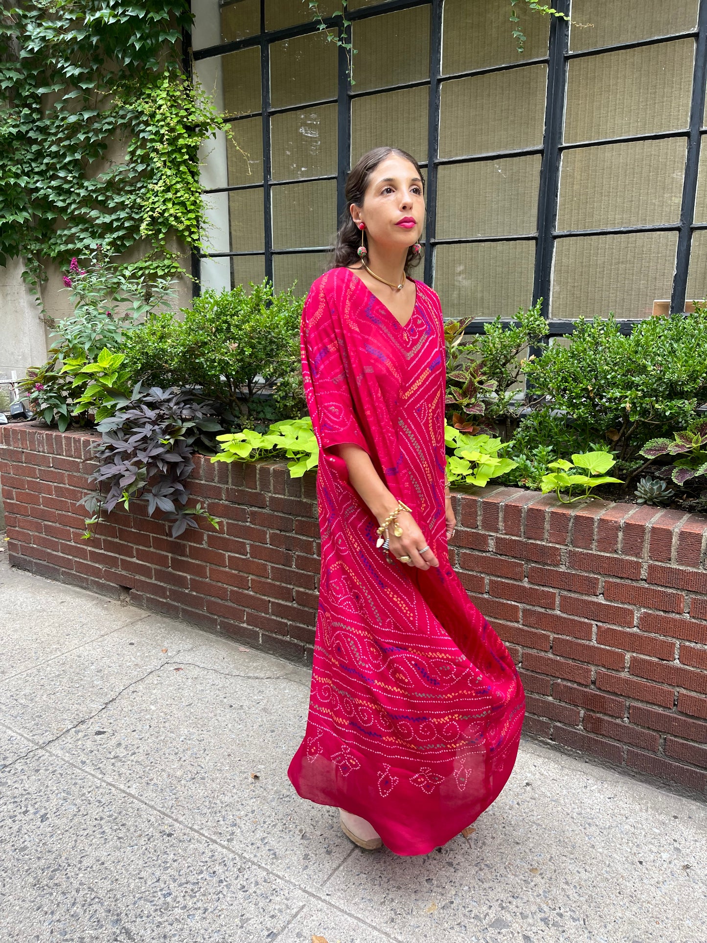 Indian Silk Georgette Kaftan