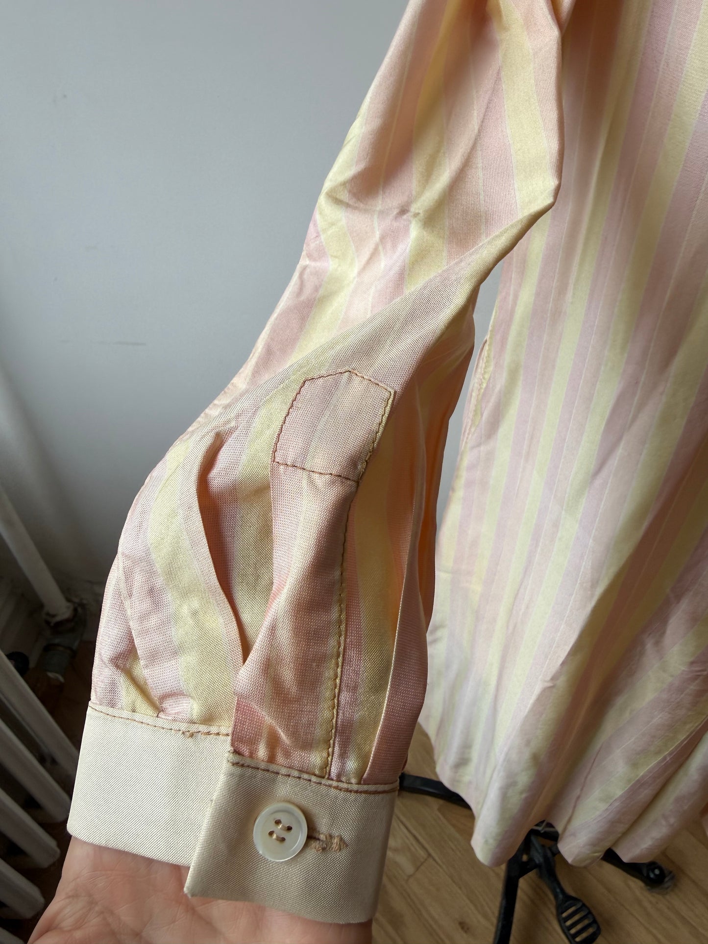 60s Lord & Taylor silk striped dress