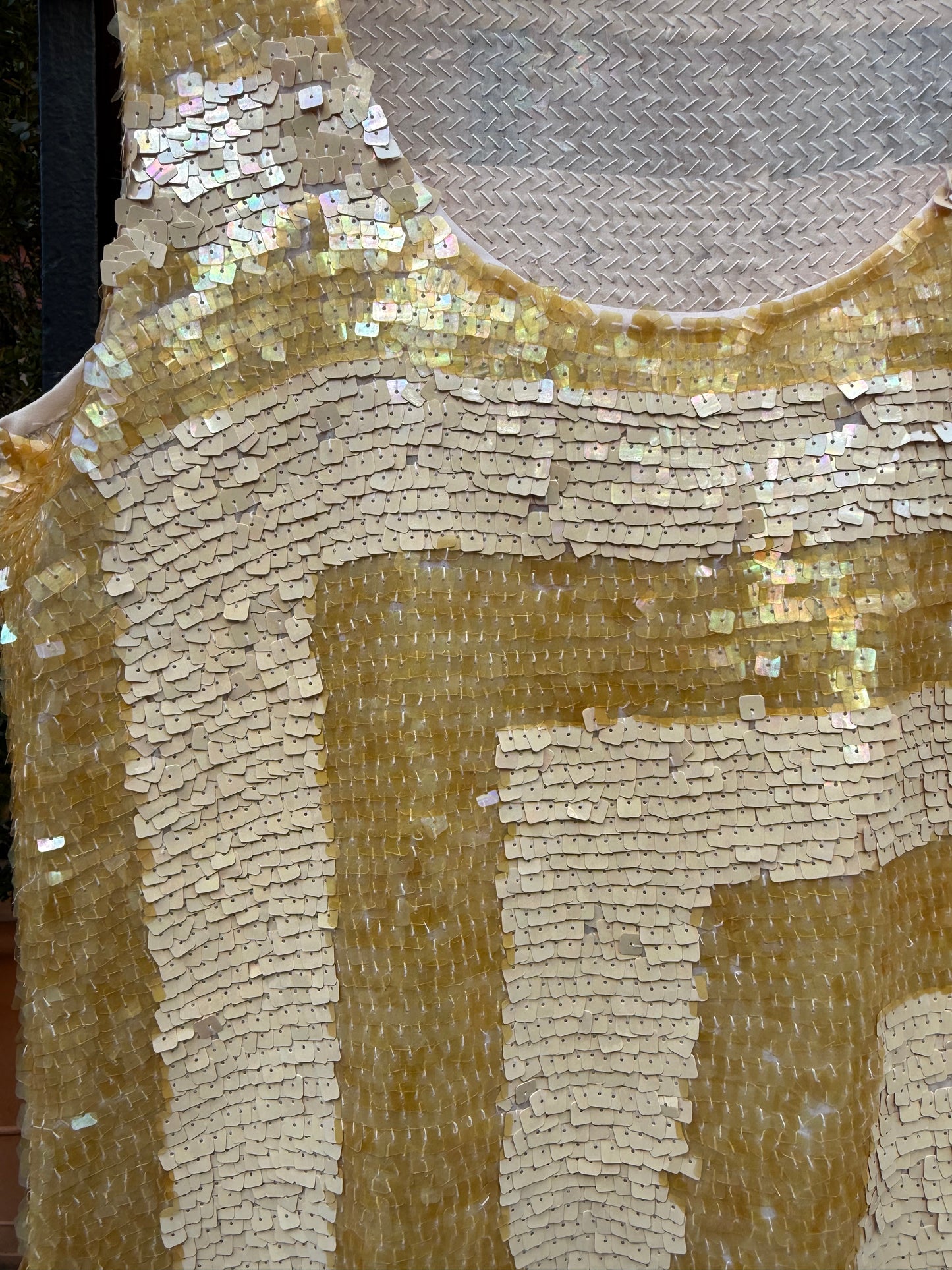 Vintage striped sequin tunic