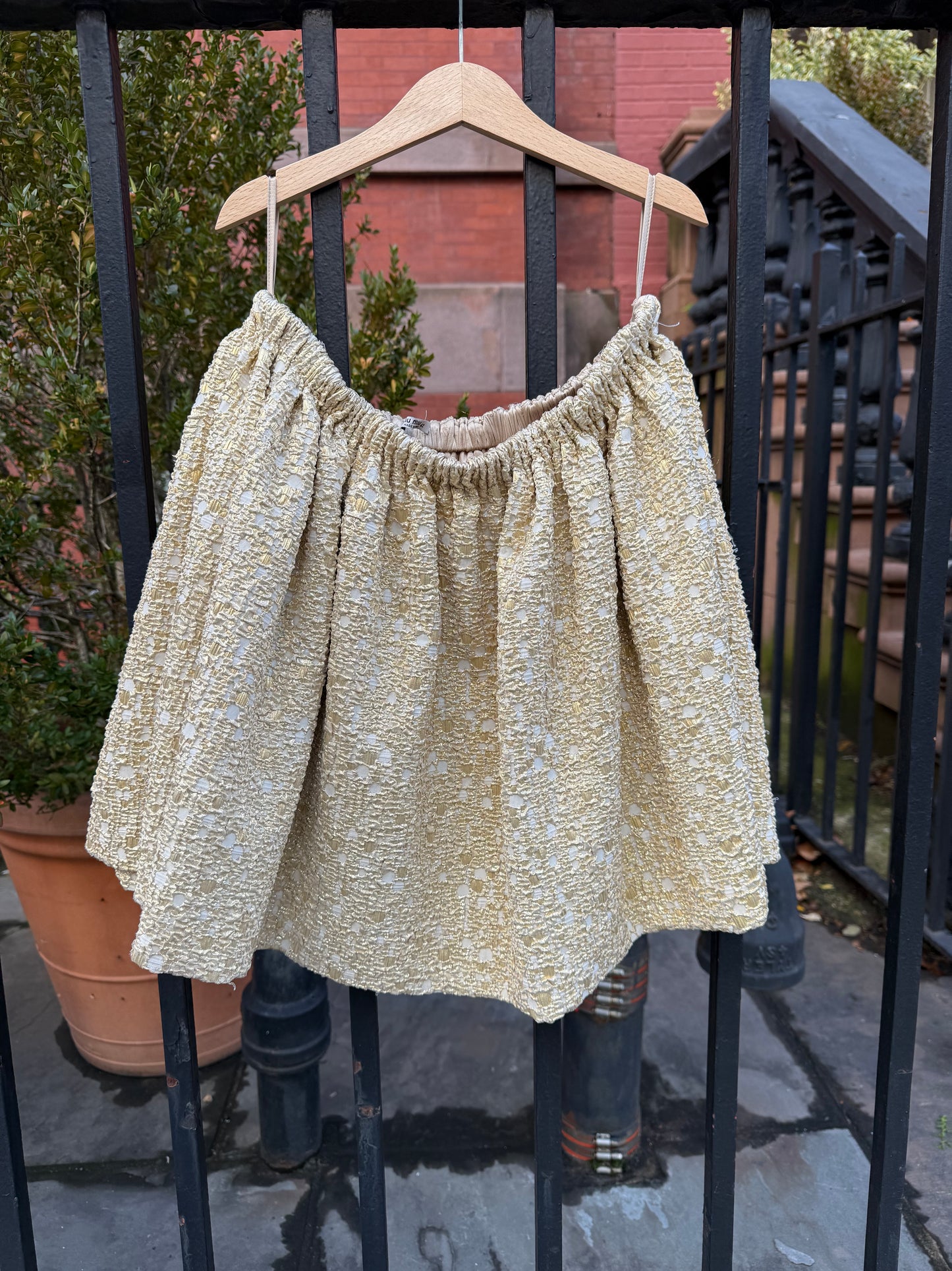 Vintage Miu Miu Gold Party skirt