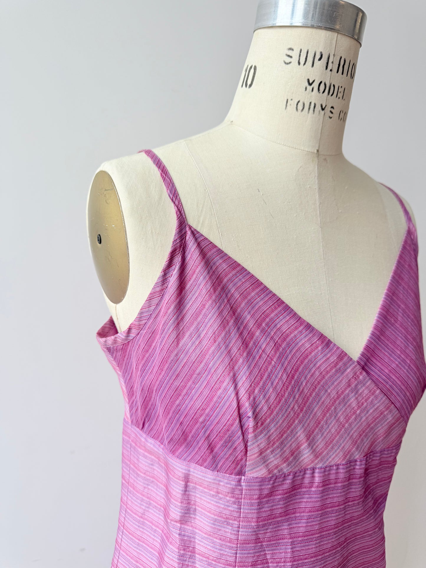 Vintage Raw Silk Purple dress