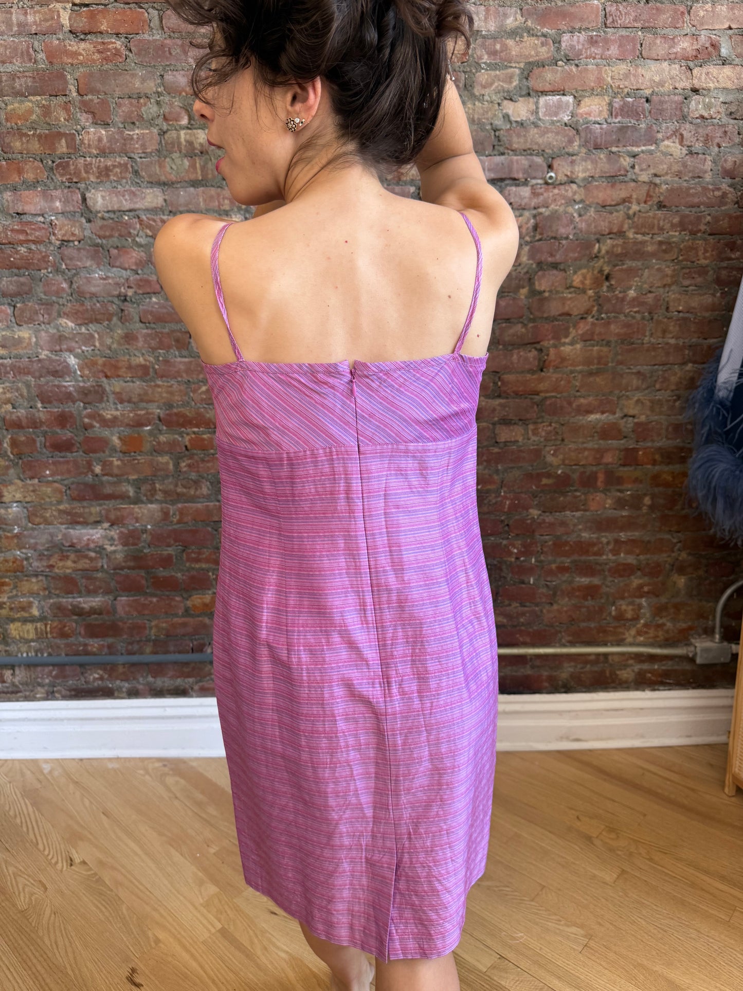 Vintage Raw Silk Purple dress