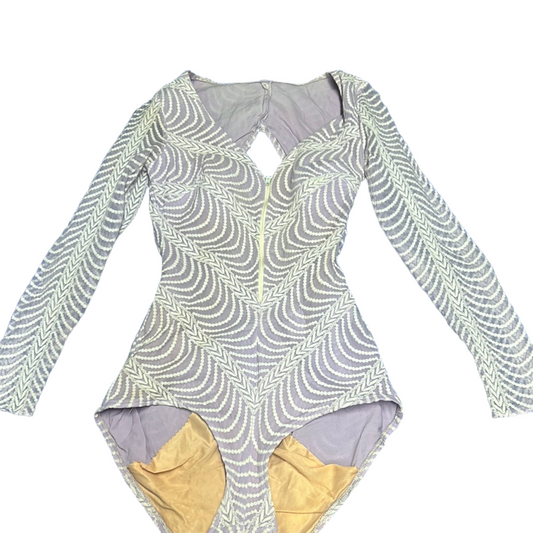 70s Cole of California purple bodysuit