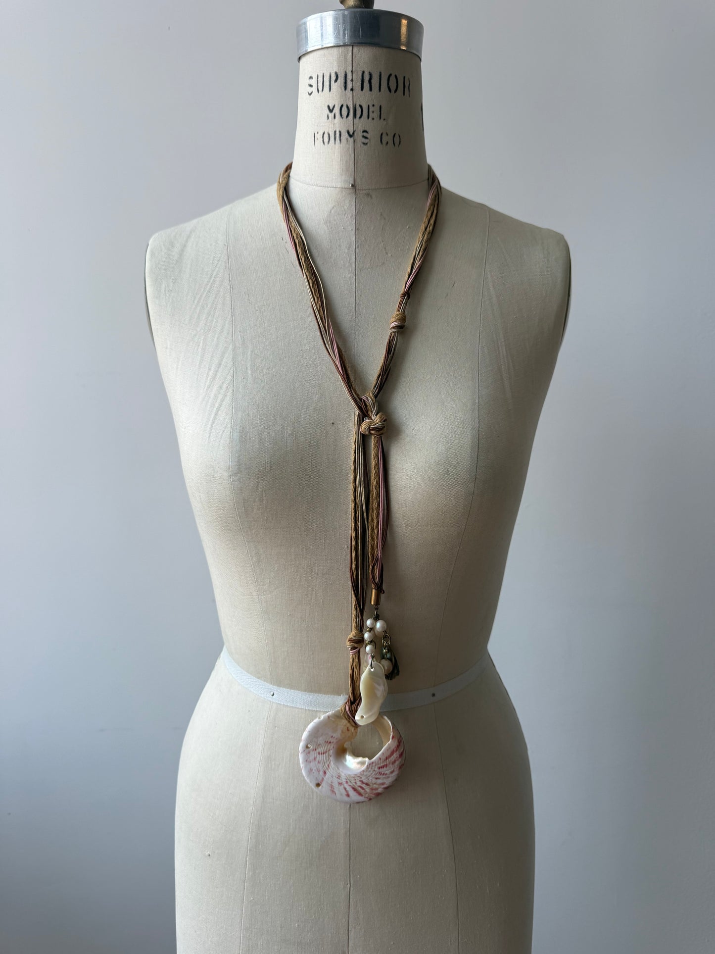 Vintage Rope Belt with shells