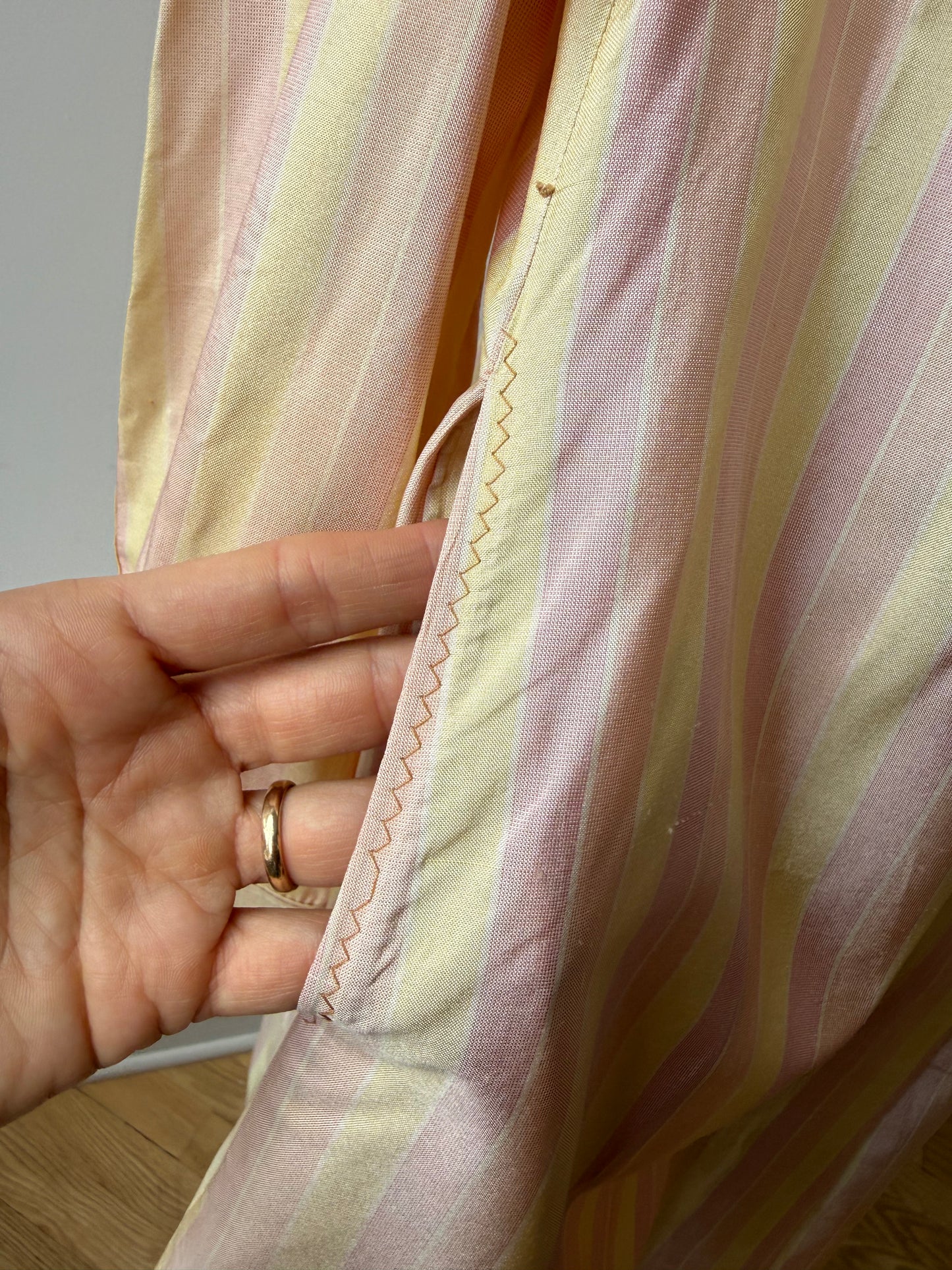 60s Lord & Taylor silk striped dress