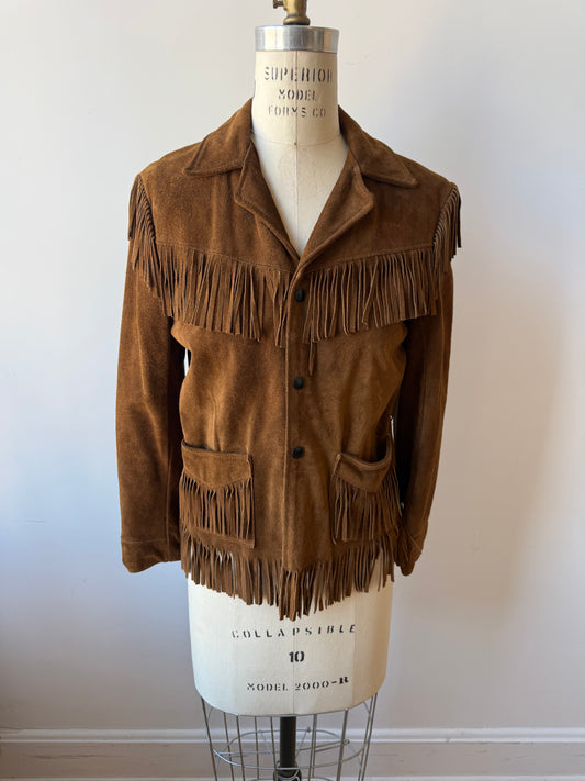 1960s Joo Kay Suede Fringe Jacket