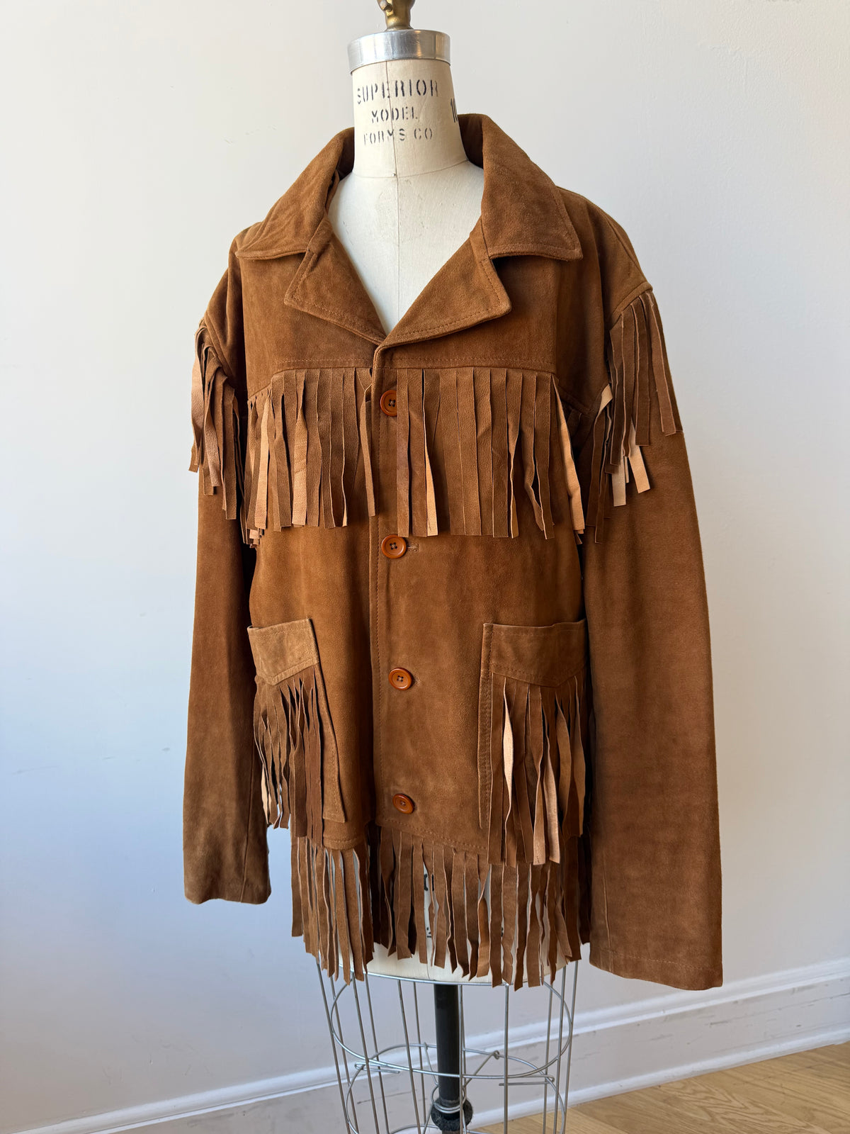 Vintage Suede Fringe Jacket