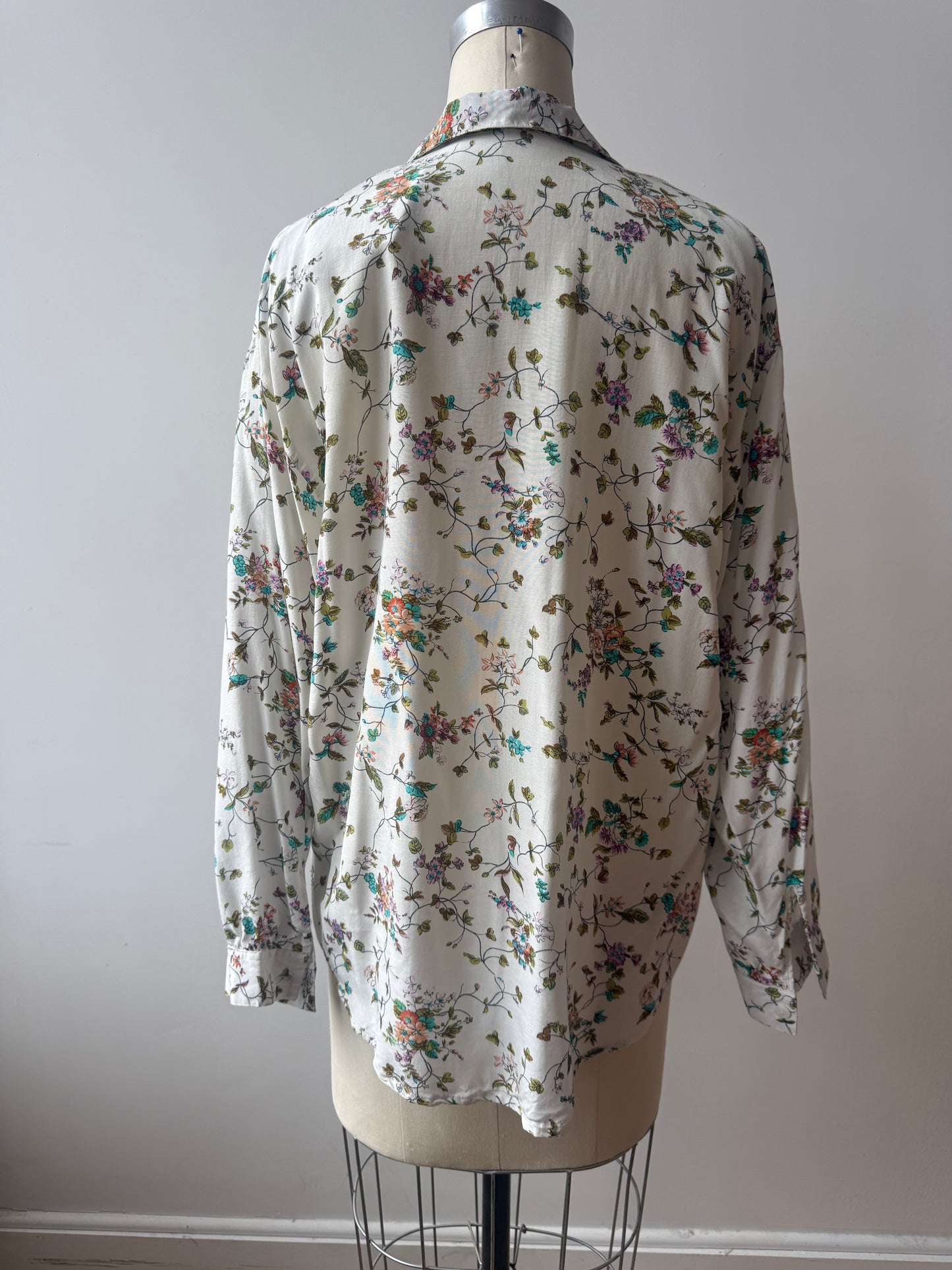 French Vintage Floral Blouse