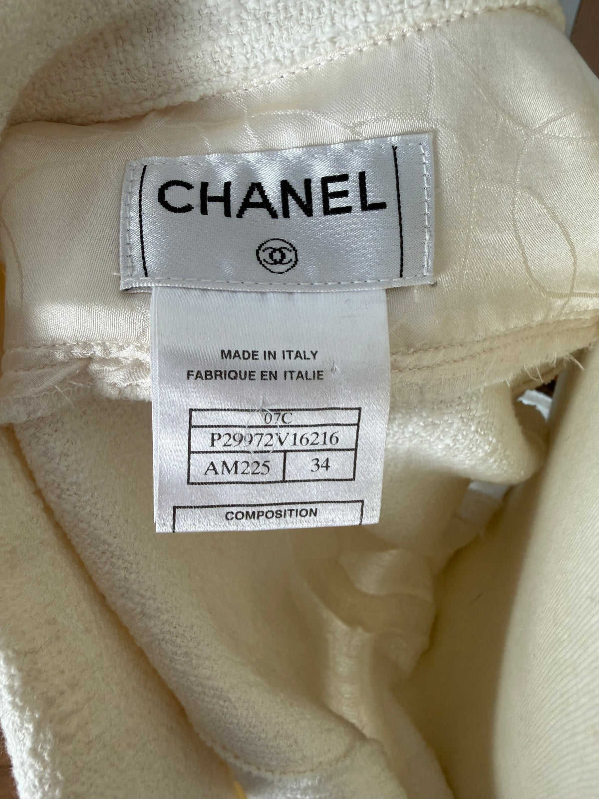 2007 Chanel Cruise Runway Collection White Lace Up Cotton Jumpsuit