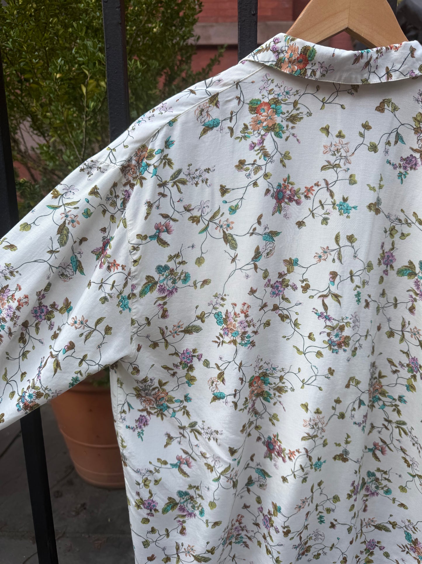 French Vintage Floral Blouse
