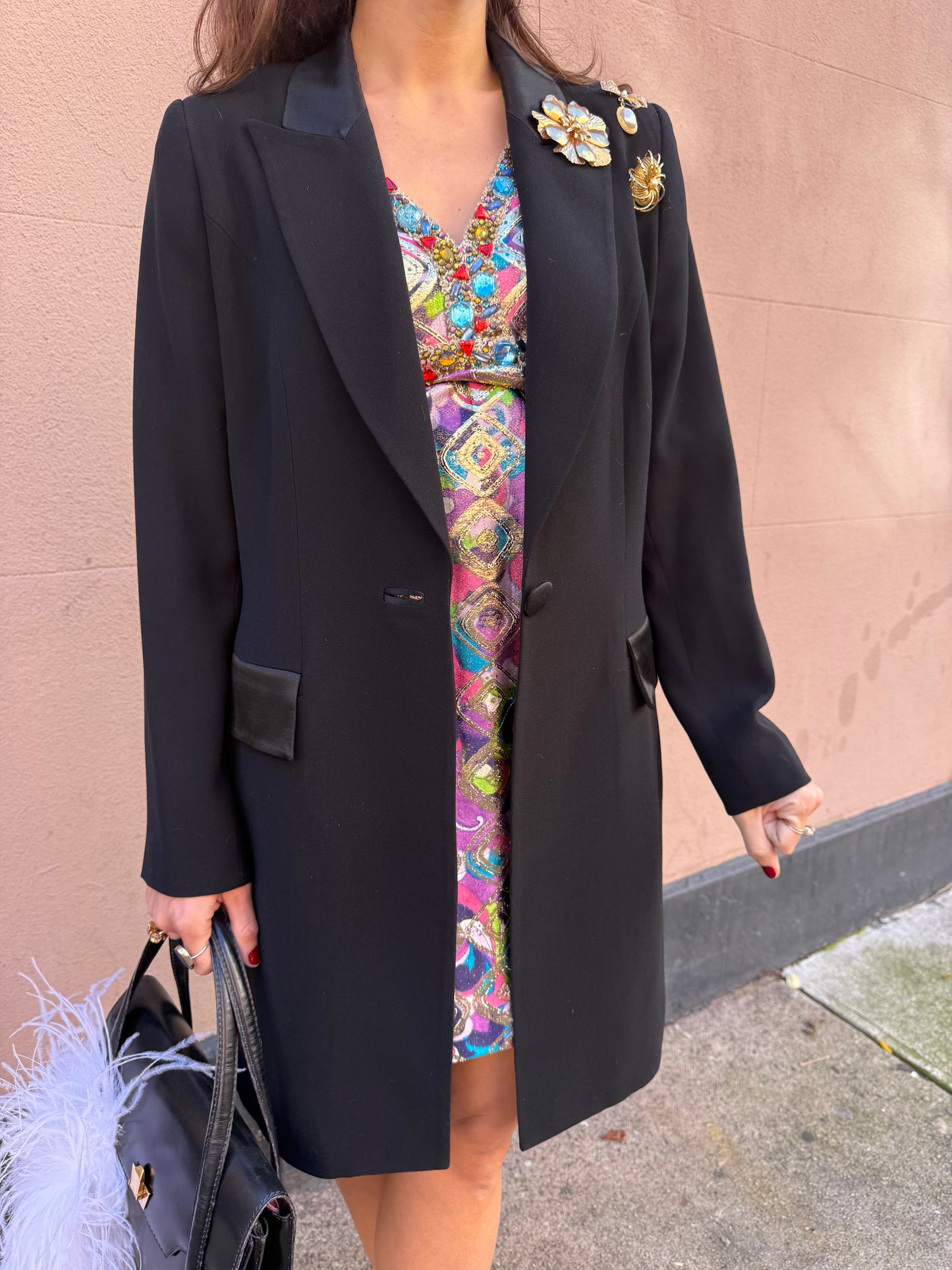 90s French Tuxedo Jacket