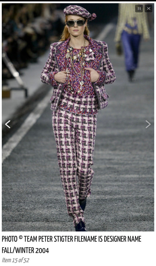 Fall/Winter 2004 Chanel Archival Runway Fantasy Tweed Blazer