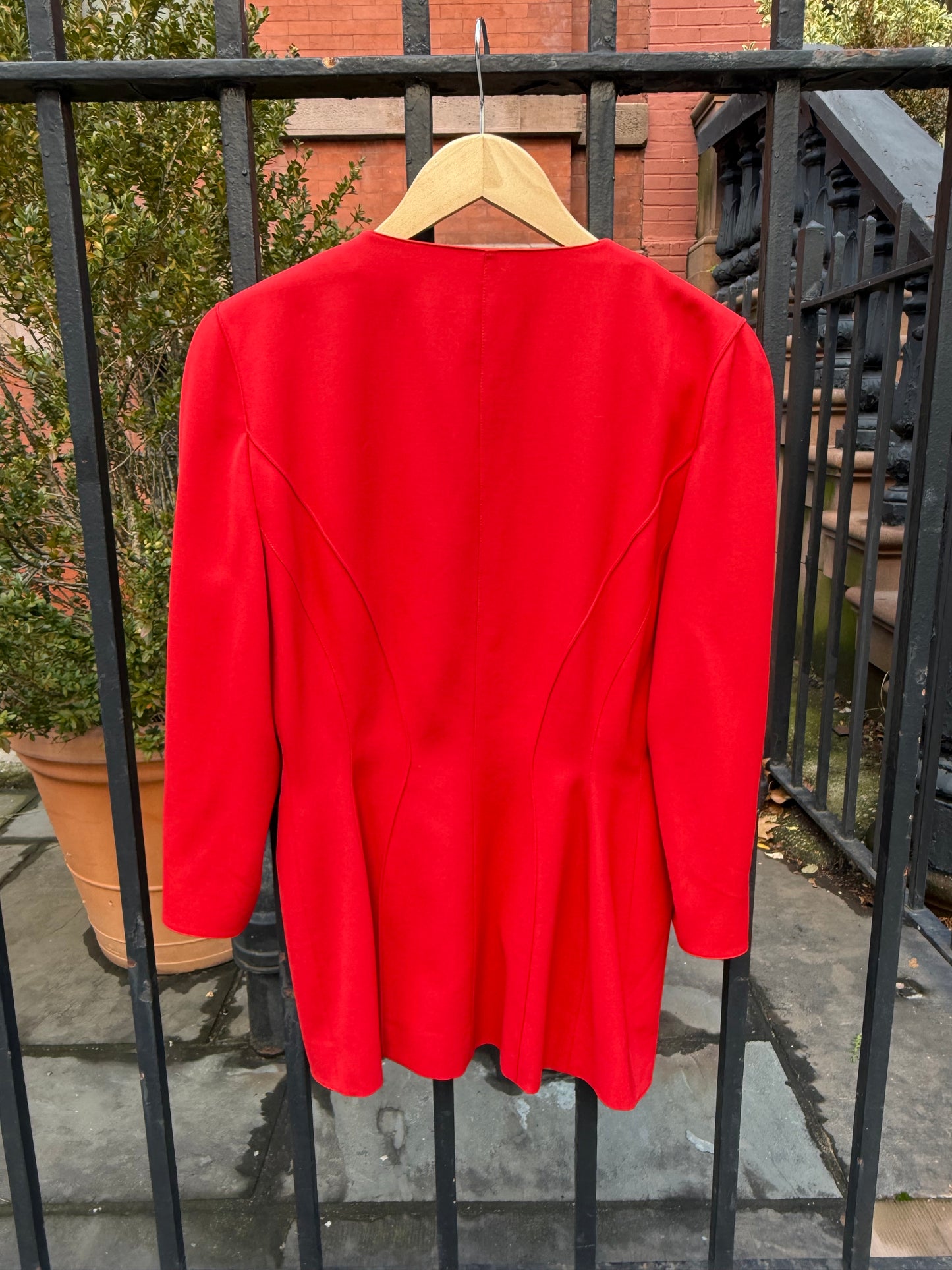80s/90s Mugler Cherry Red Jacket