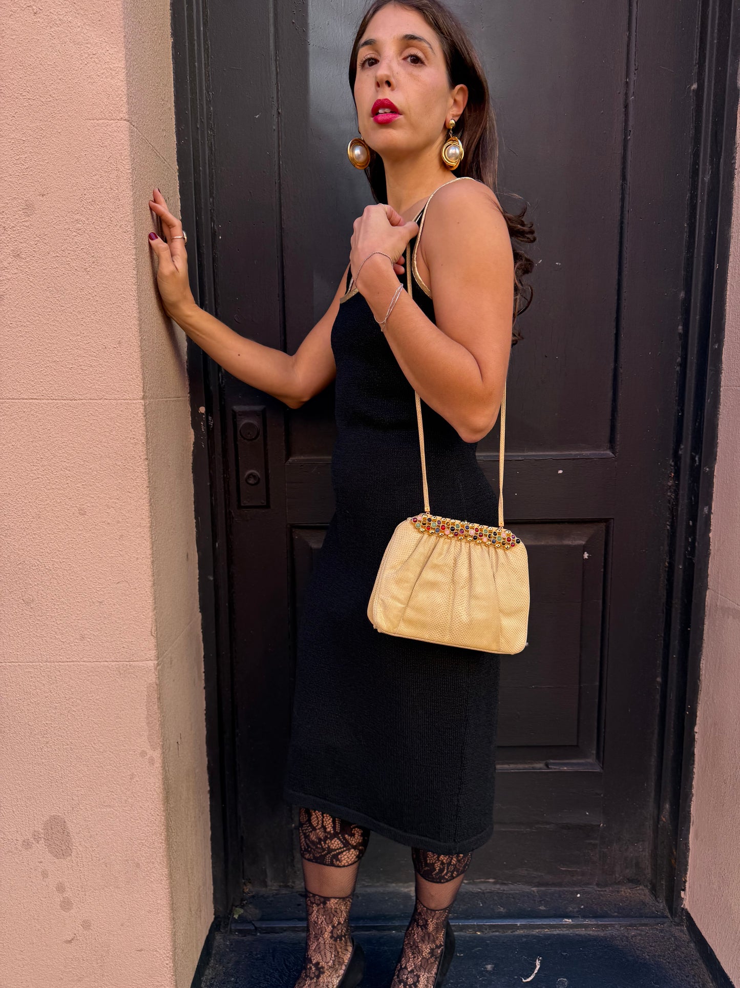 Judith Leiber Crystal Lizard bag