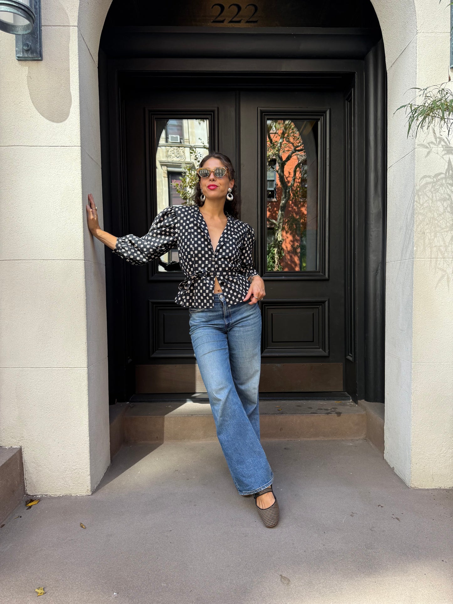 90s Guy Laroche black Puff Sleeve Jacket