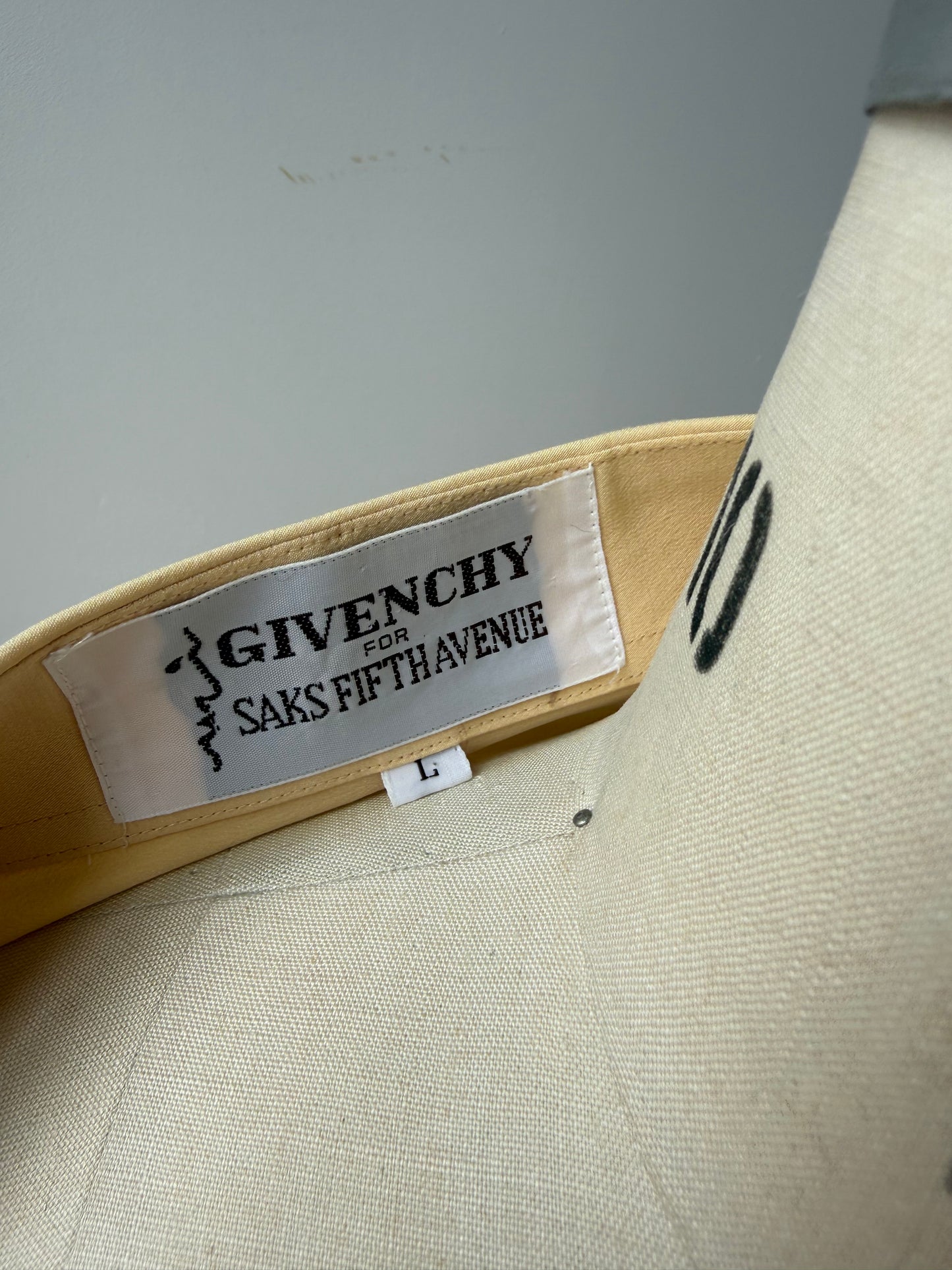 Vintage Butter Yellow Silk Givenchy Blouse