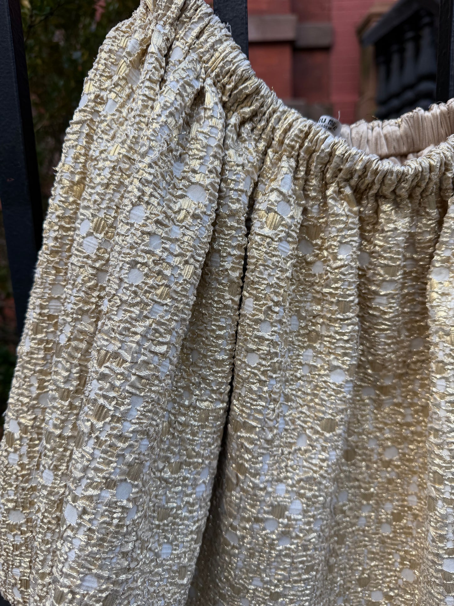 Vintage Miu Miu Gold Party skirt