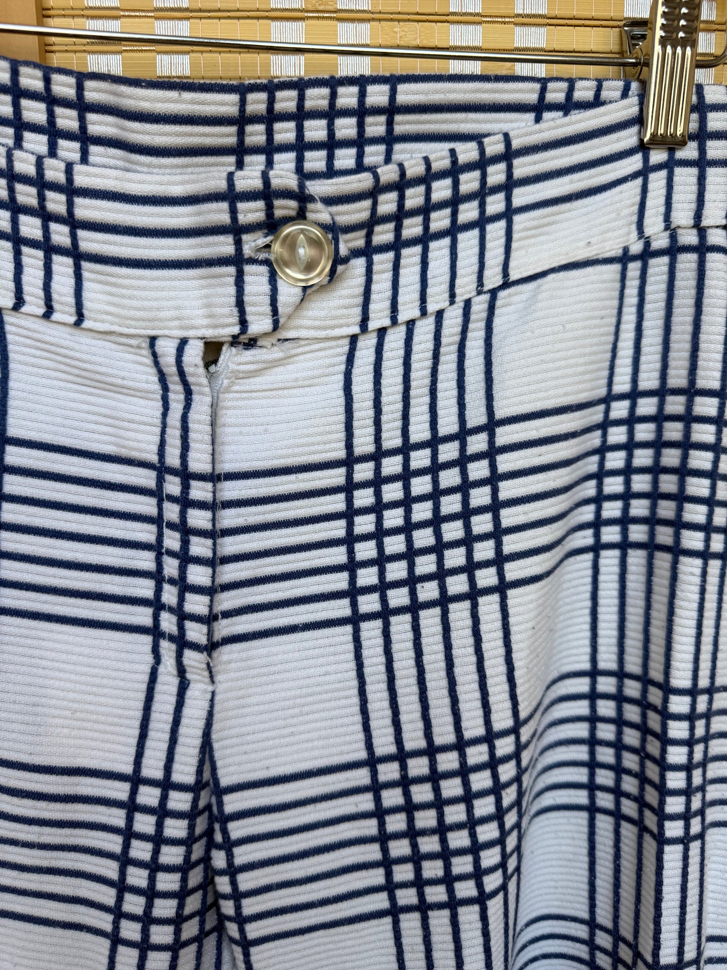 1970s Plaid Bell Bottoms