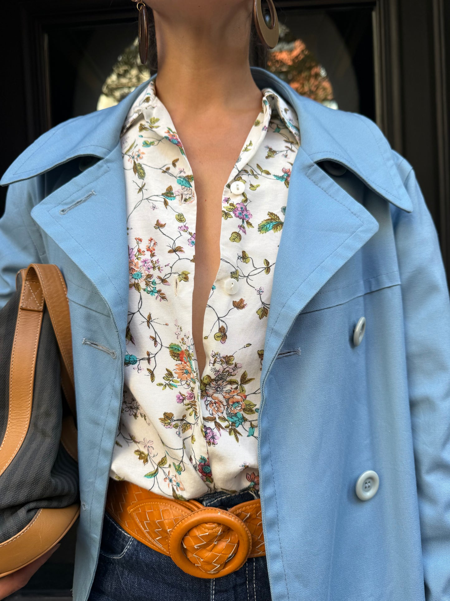 French Vintage Floral Blouse