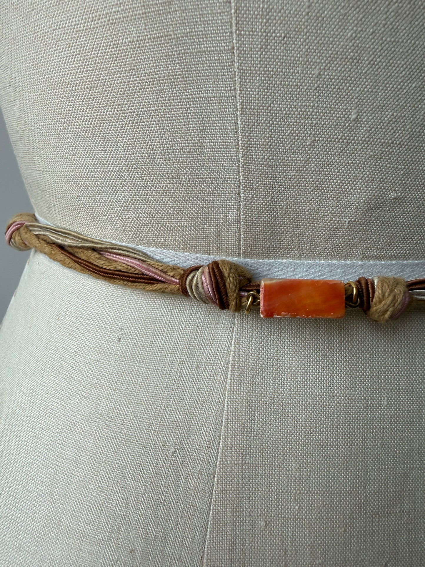 Vintage Rope Belt with shells