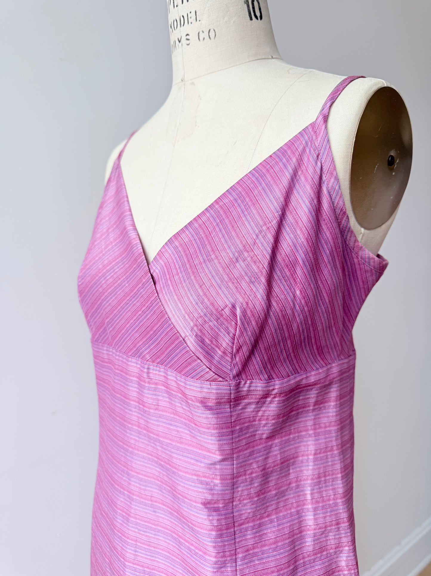 Vintage Raw Silk Purple dress