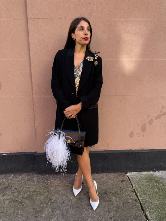 90s French Tuxedo Jacket