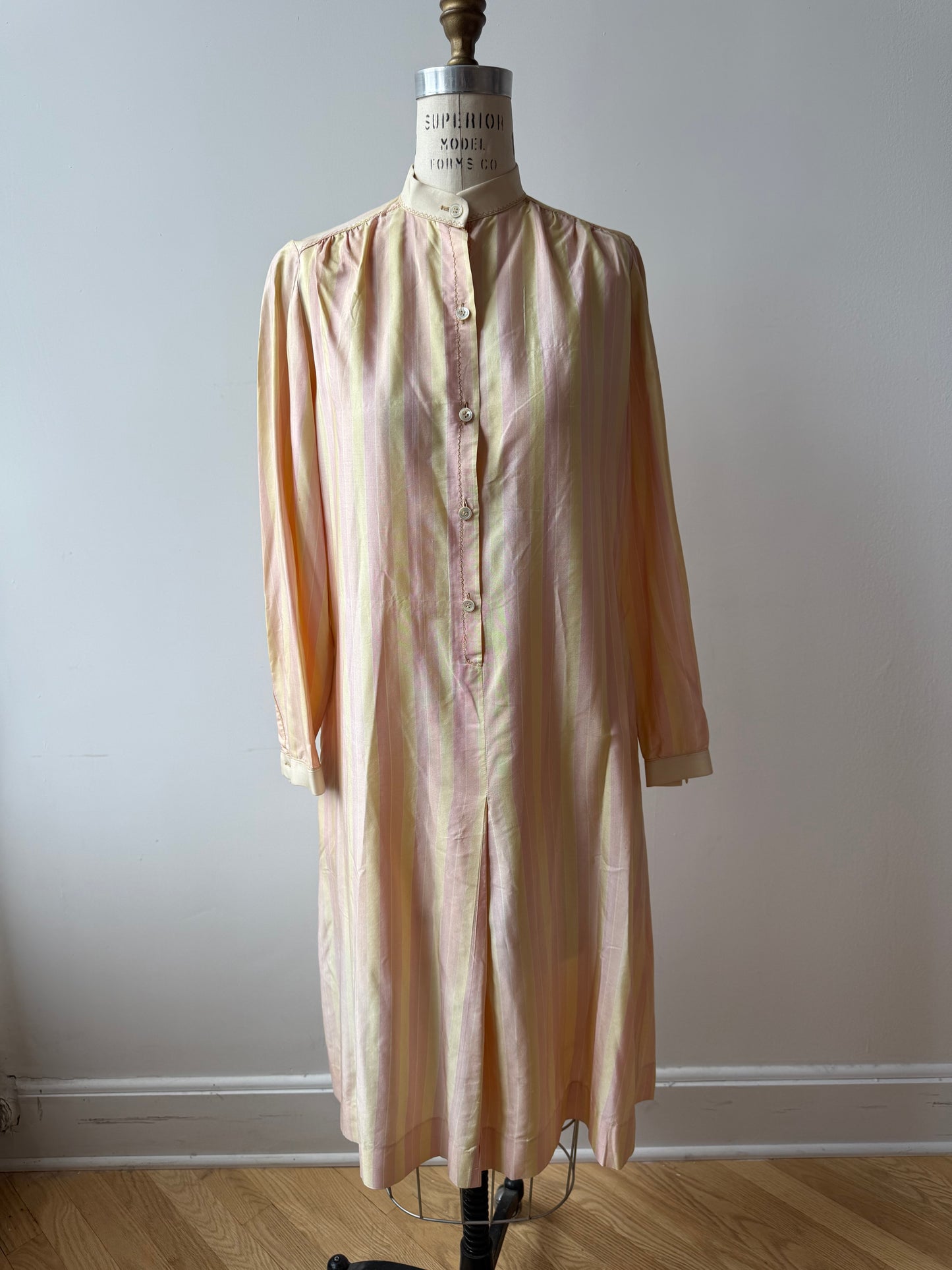 60s Lord & Taylor silk striped dress