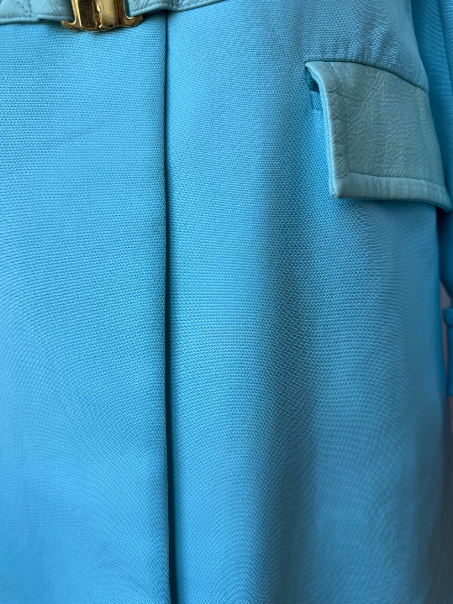 Vintage 1960s French Baby Blue Coat, Mod Era