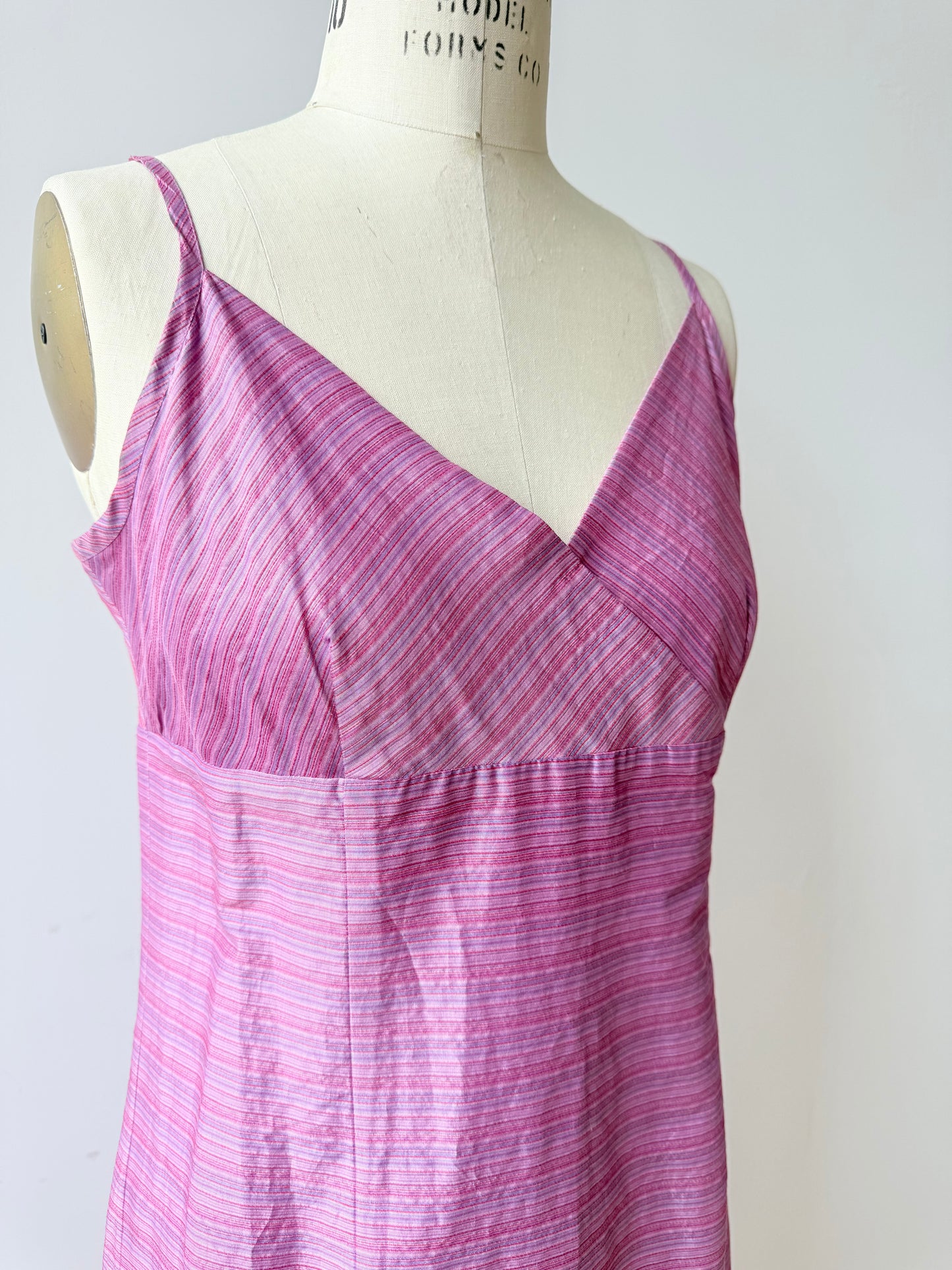 Vintage Raw Silk Purple dress