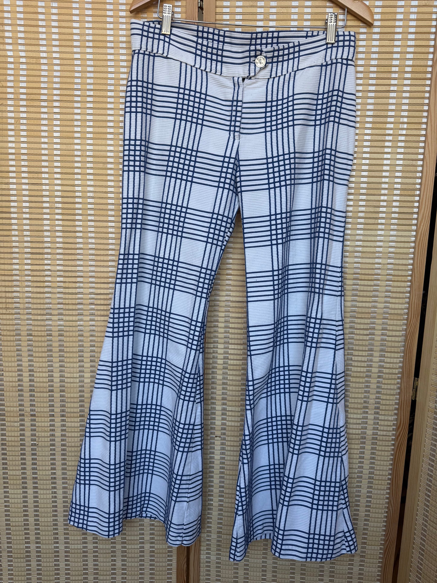 1970s Plaid Bell Bottoms