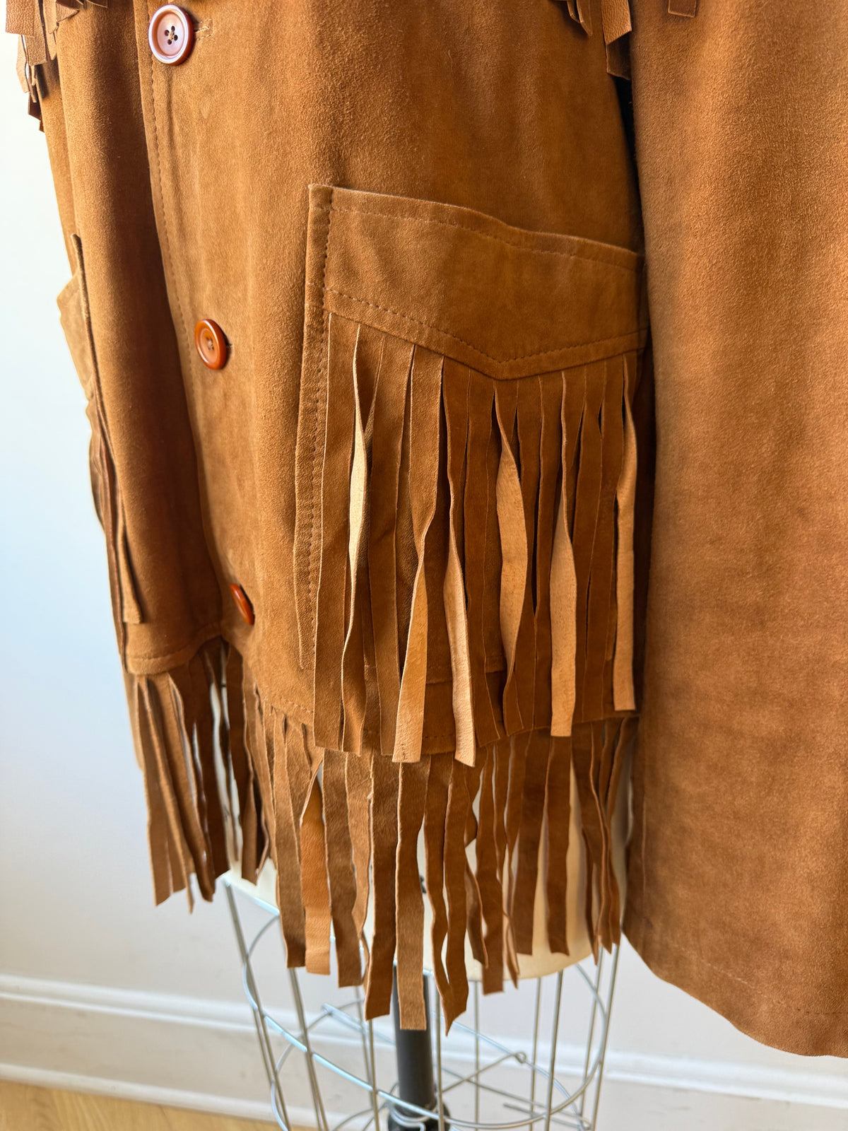 Vintage Suede Fringe Jacket