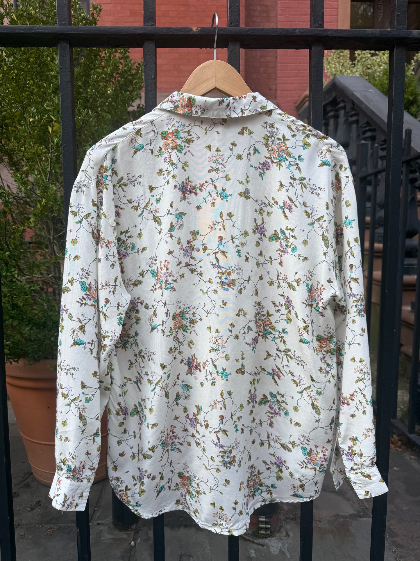 French Vintage Floral Blouse