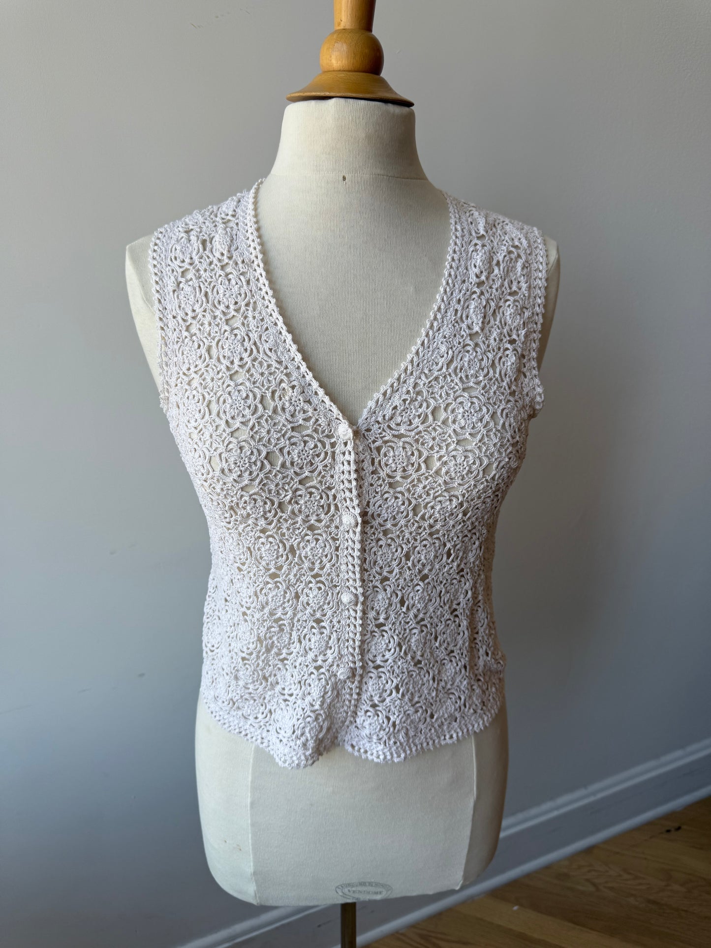 1980s Vintage Lim’s Crochet Vest