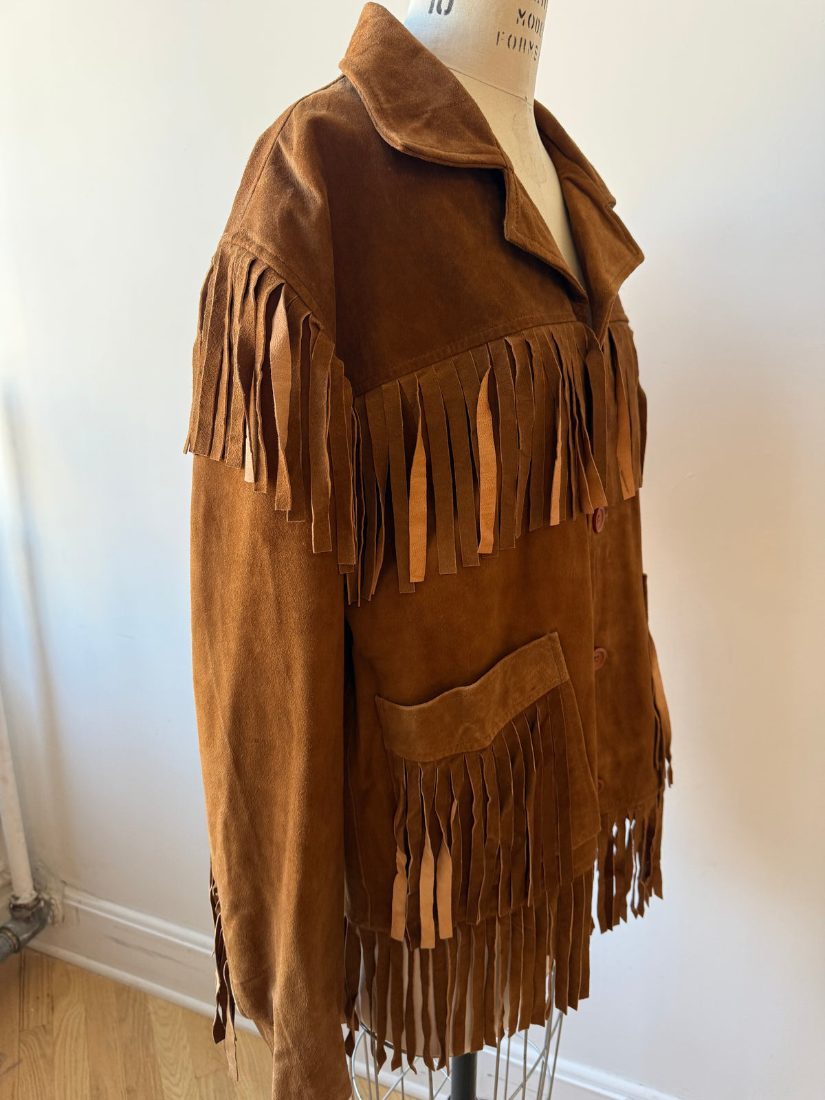 Vintage Suede Fringe Jacket