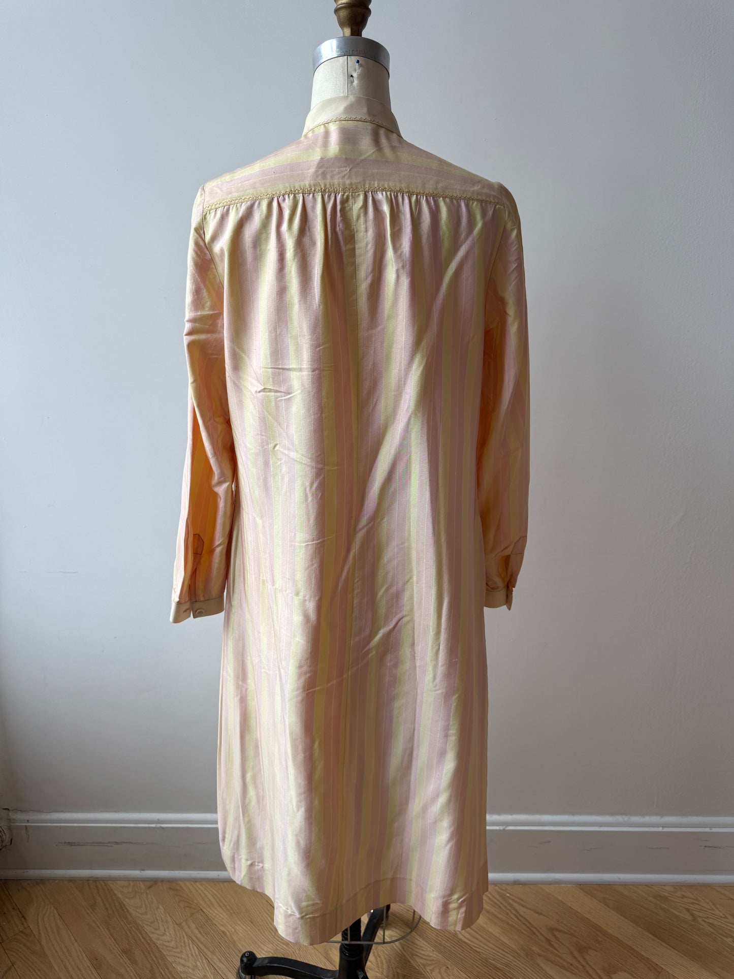 60s Lord & Taylor silk striped dress