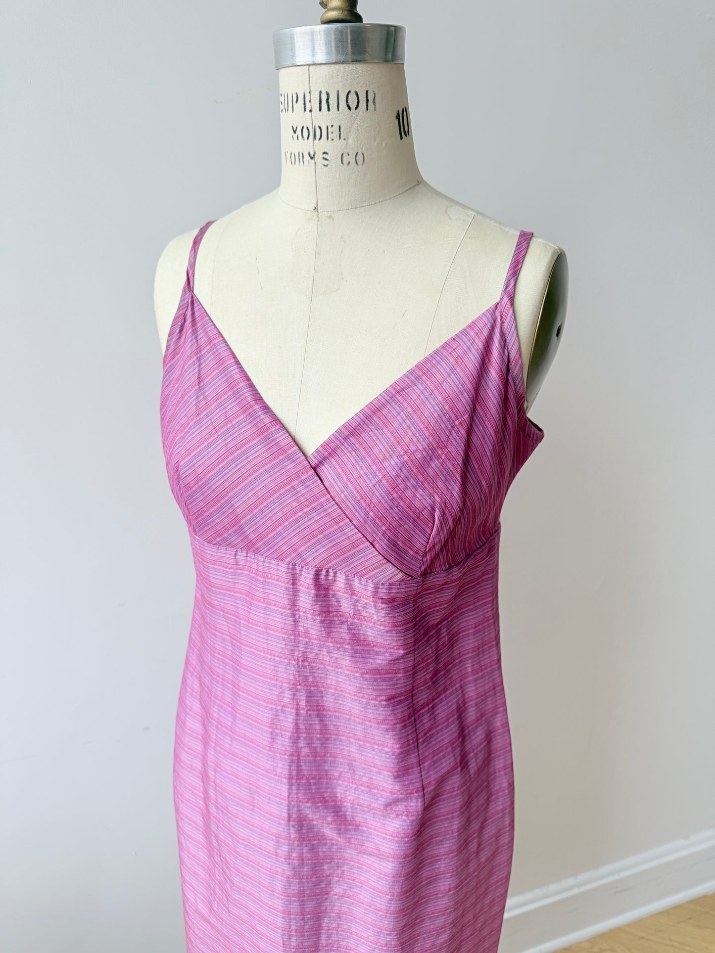 Vintage Raw Silk Purple dress