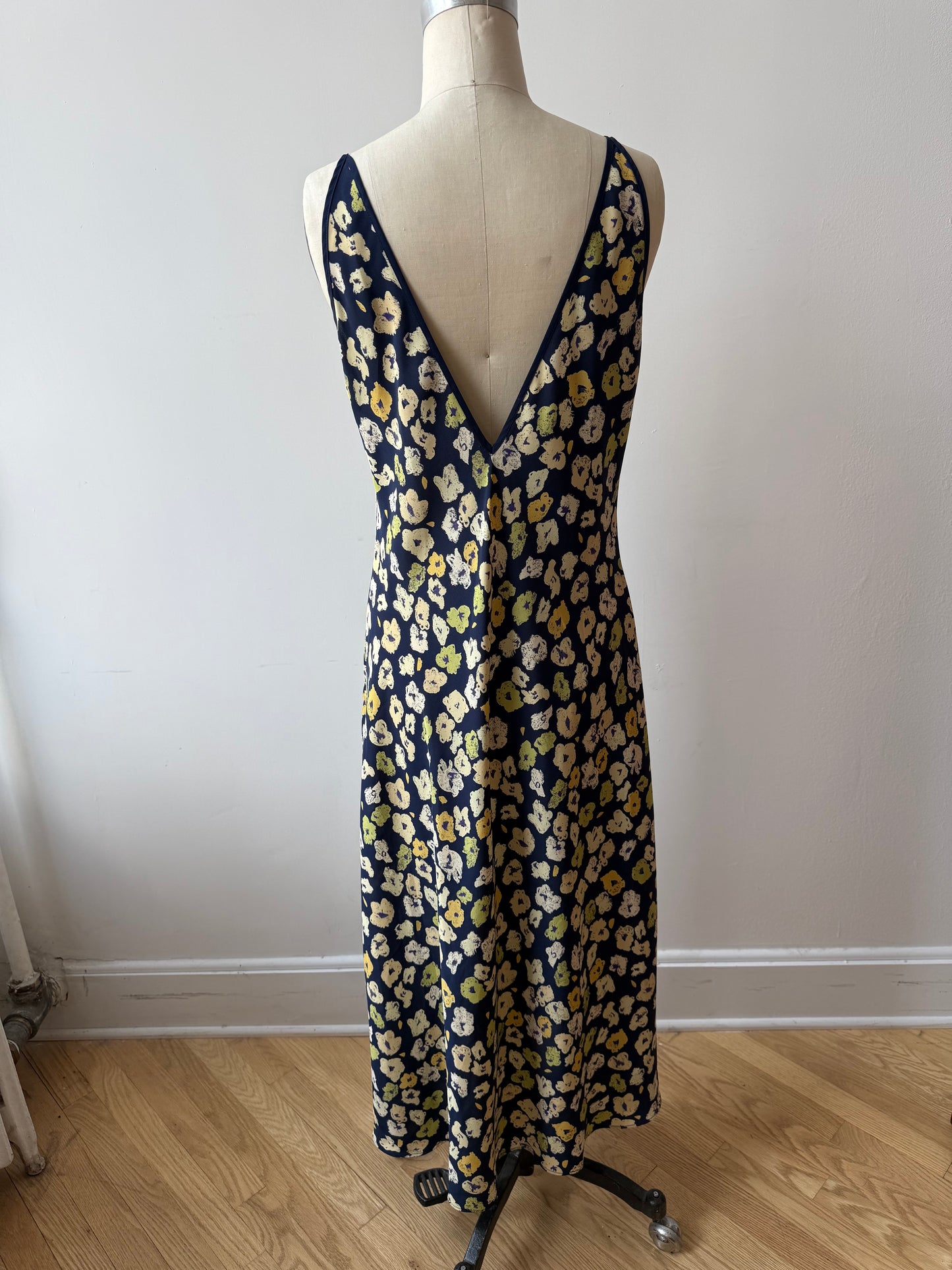 90s Natori floral print dress