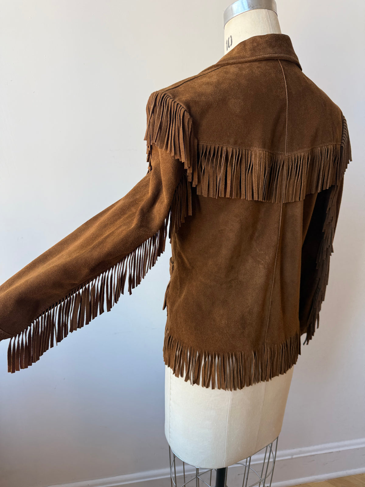 1960s Joo Kay Suede Fringe Jacket
