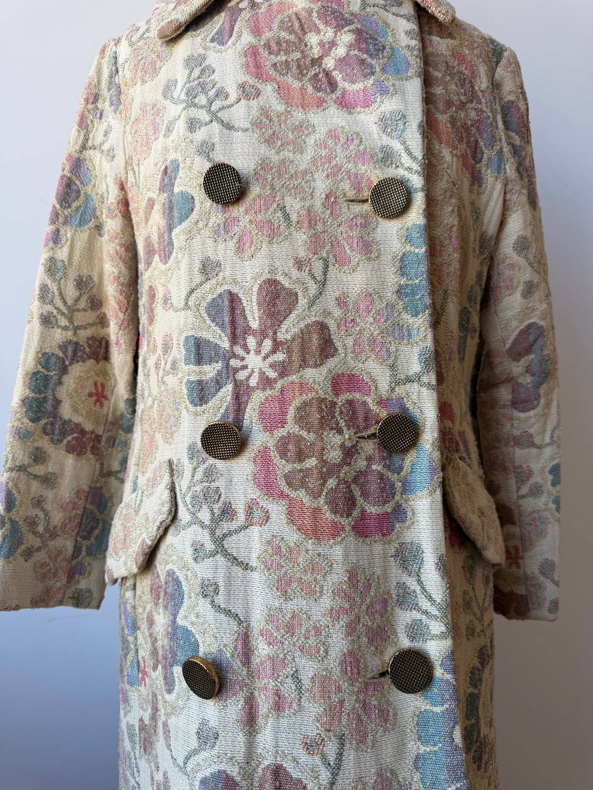 1960s Union Made Tapestry Style Brocade Coat