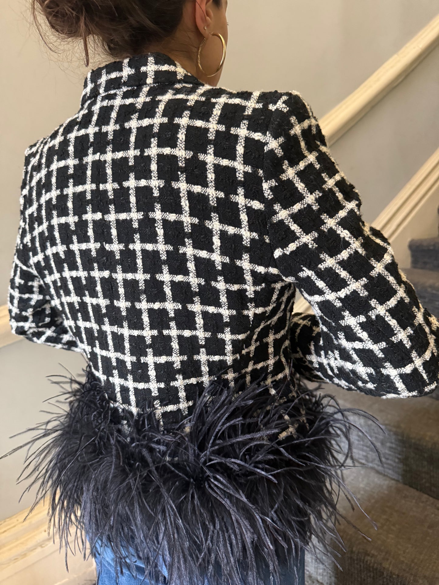 The Kiki - Vintage Black & White Blazer