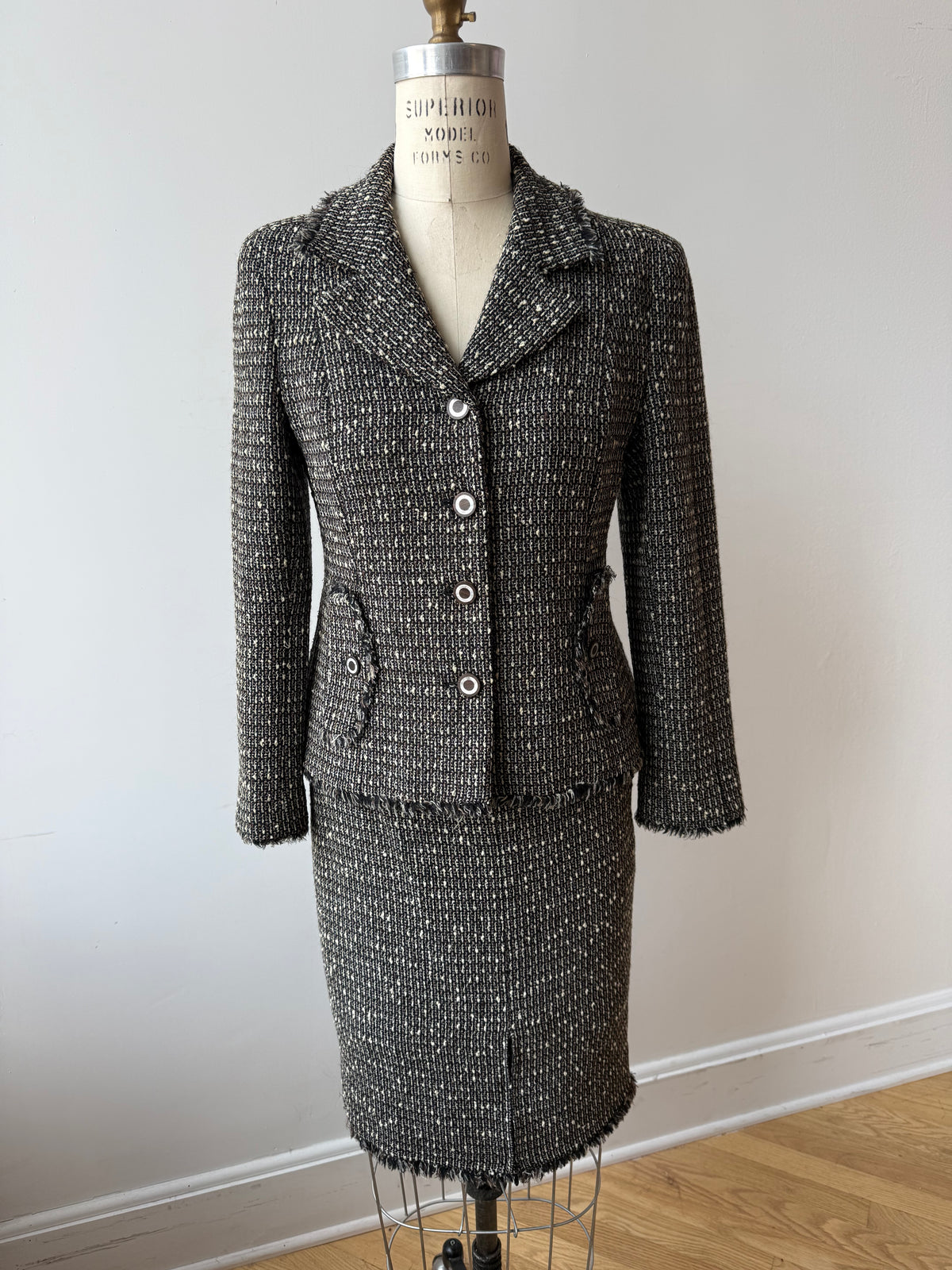 2003 Chanel Tweed Skirt Suit