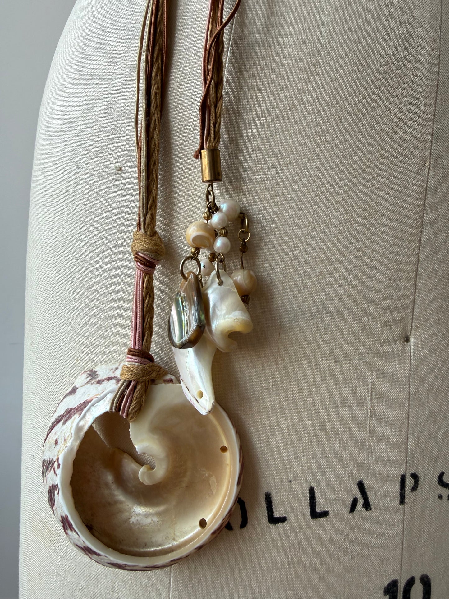 Vintage Rope Belt with shells