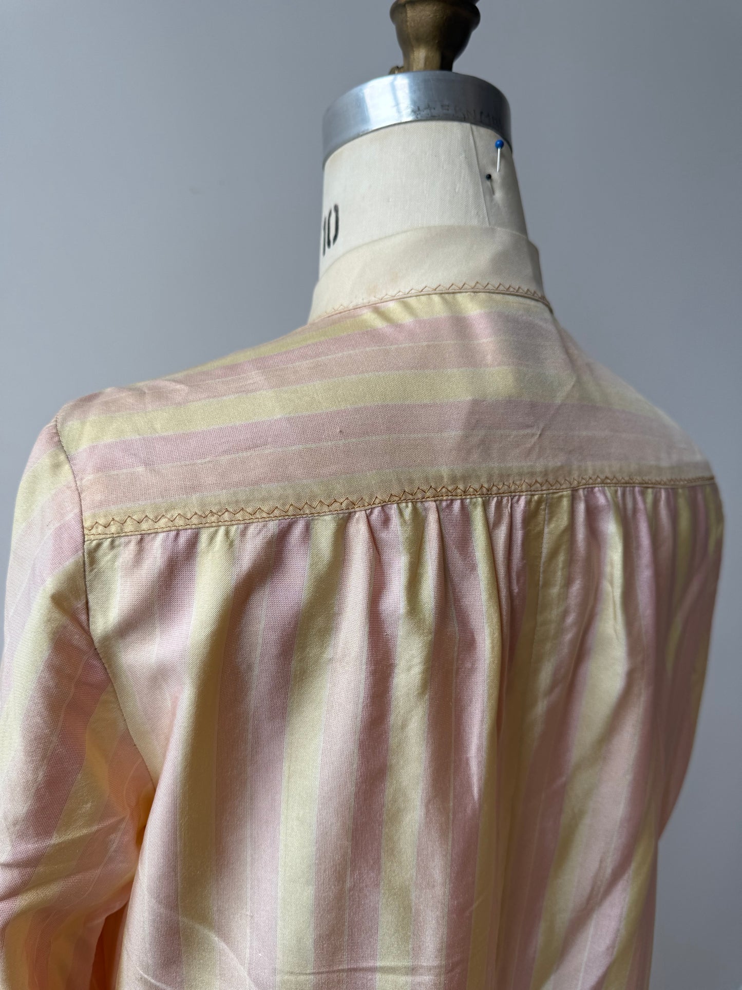 60s Lord & Taylor silk striped dress