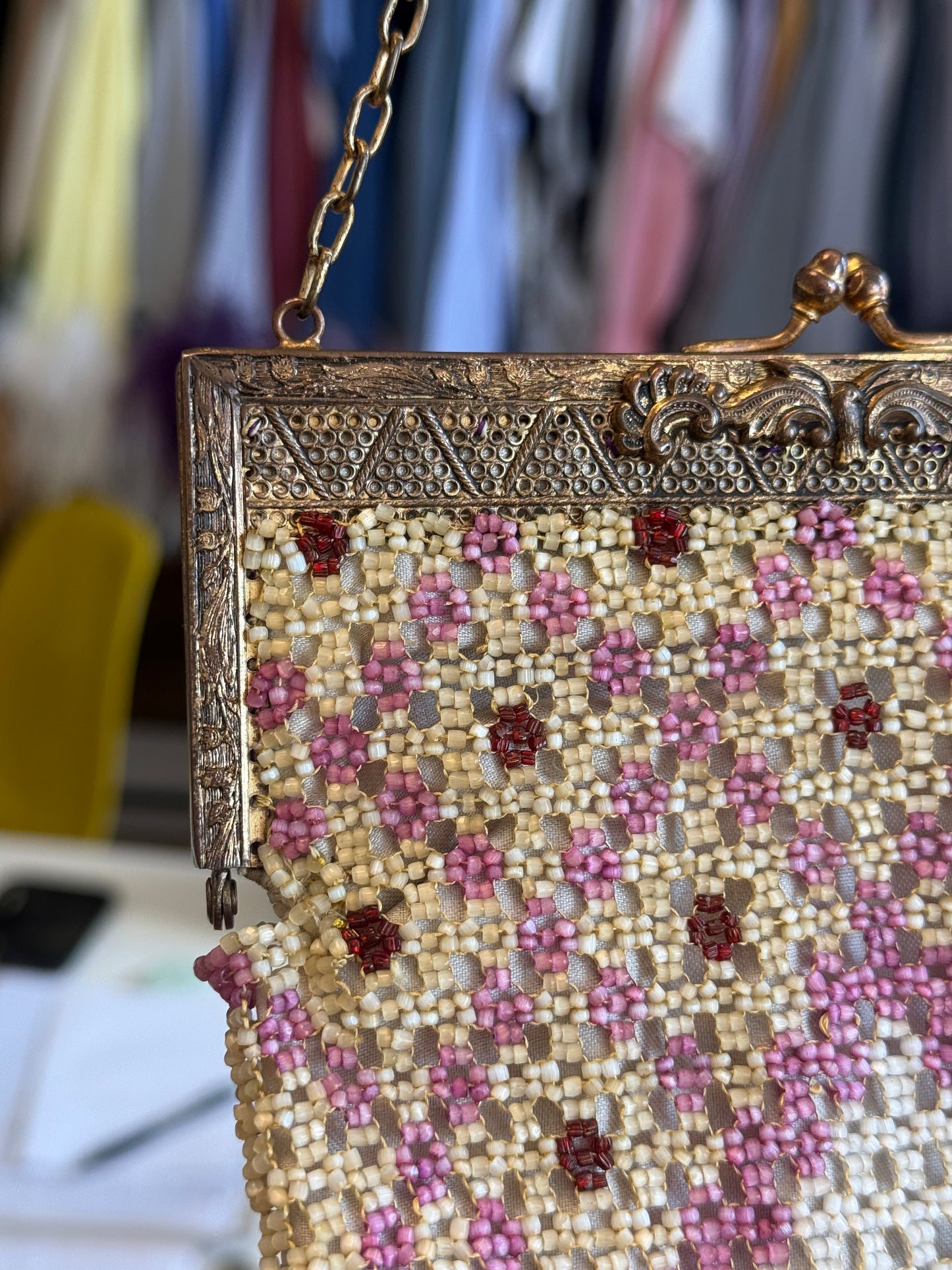 Antique "C" Beaded Bag
