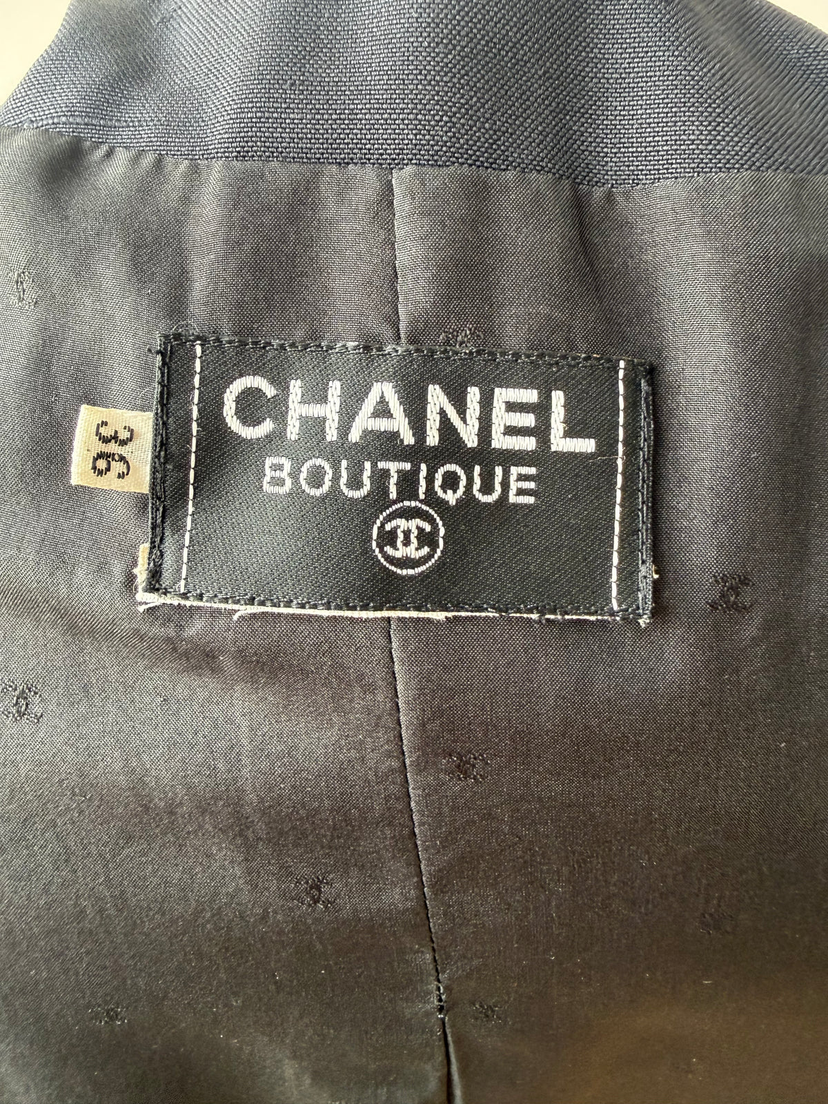 90s Chanel Black Coat/Dress