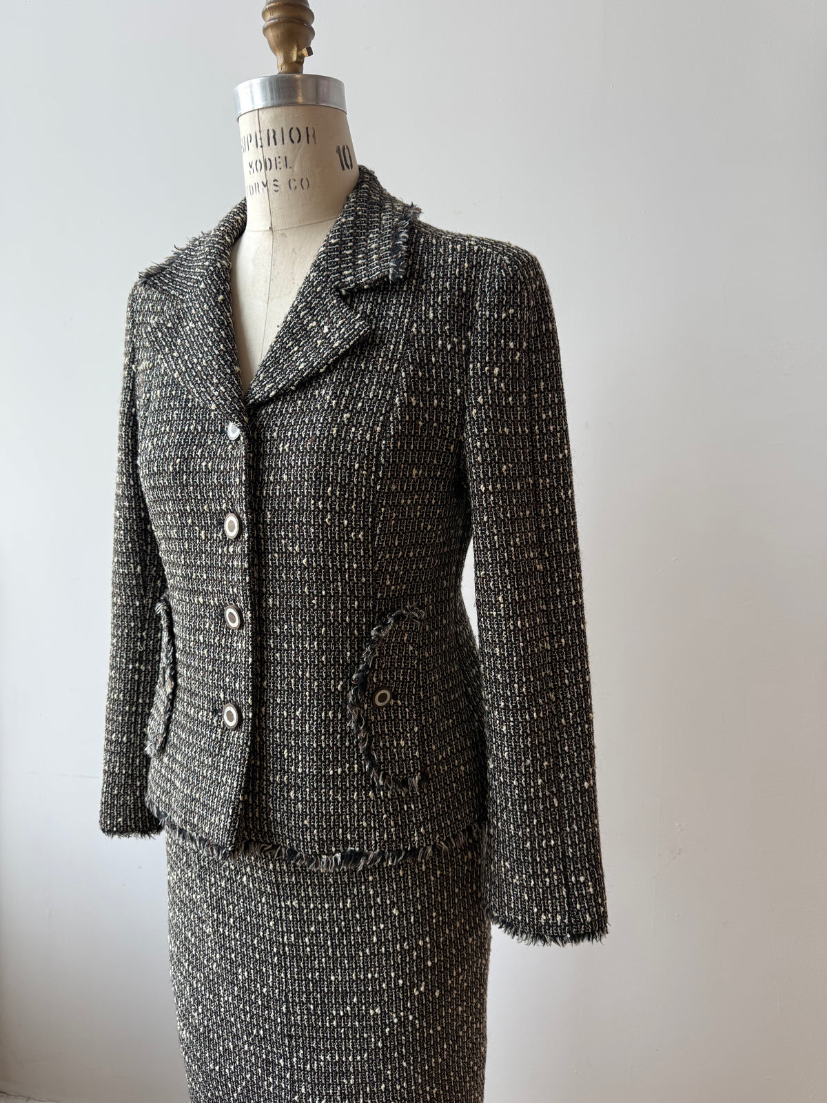 2003 Chanel Tweed Skirt Suit