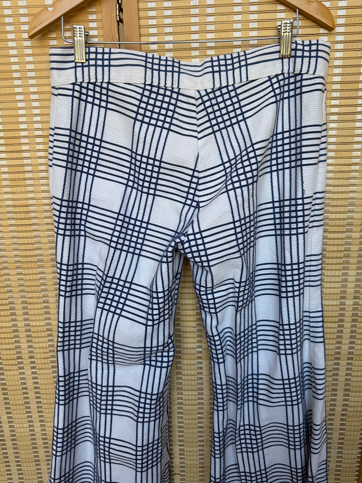 1970s Plaid Bell Bottoms
