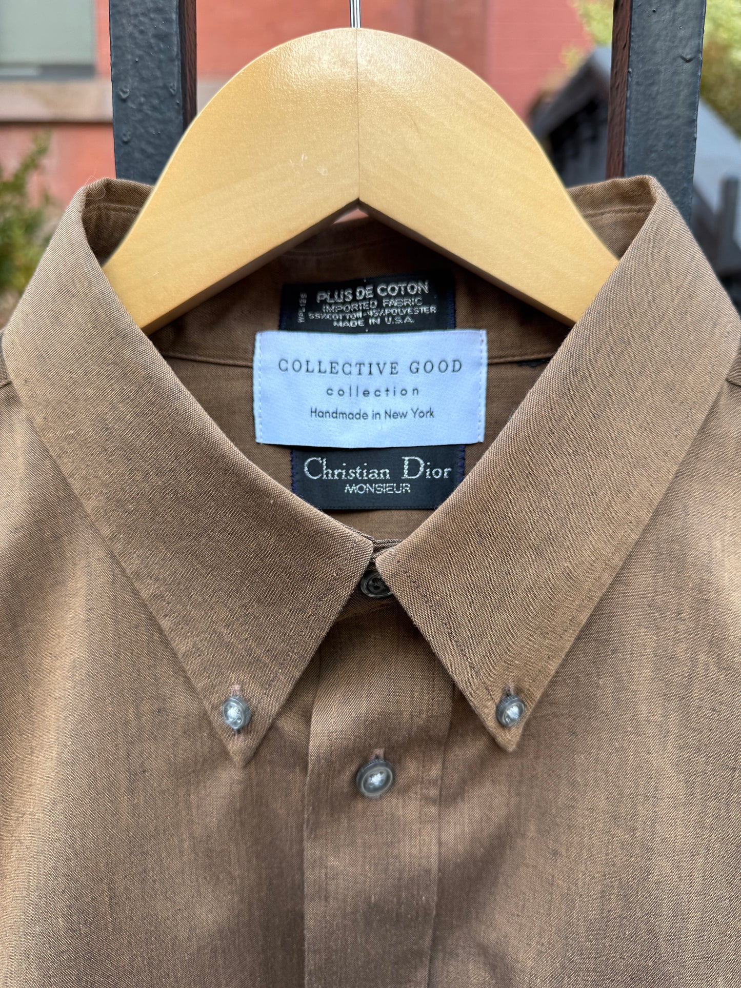 The Colette Feather Shirt - Dior Brown & Brown