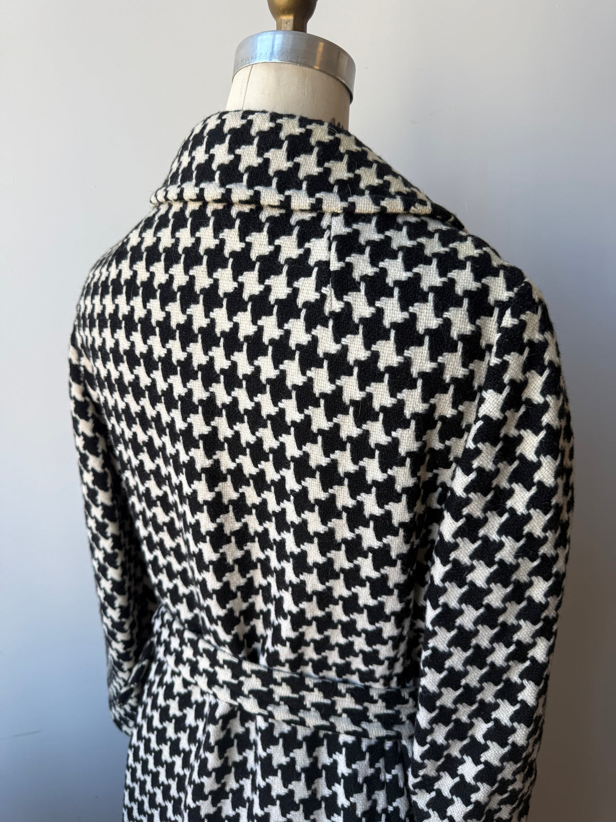 1960s  Houndstooth Wool Coat